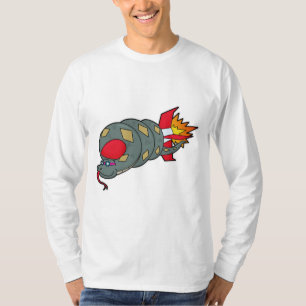 Schlange mit Rakete T-Shirt