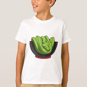 Schlange mit Ramen Bowl T-Shirt