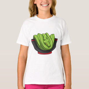 Schlange mit Ramen Bowl T-Shirt