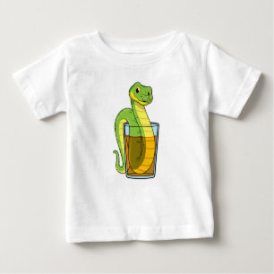 Schlange mit Saft Baby T-shirt
