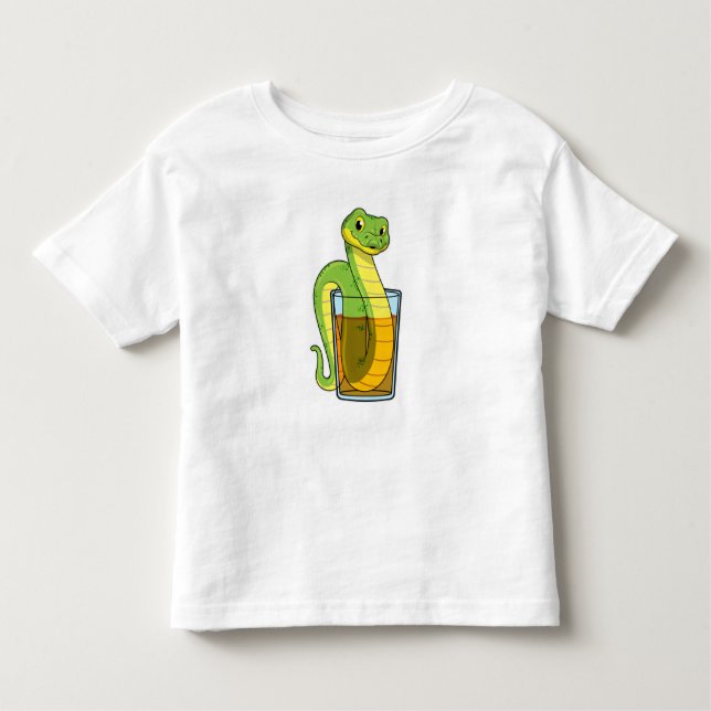Schlange mit Saft Kleinkind T-shirt (Vorderseite)