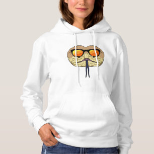 Schlange mit Sonnenbrille Hoodie