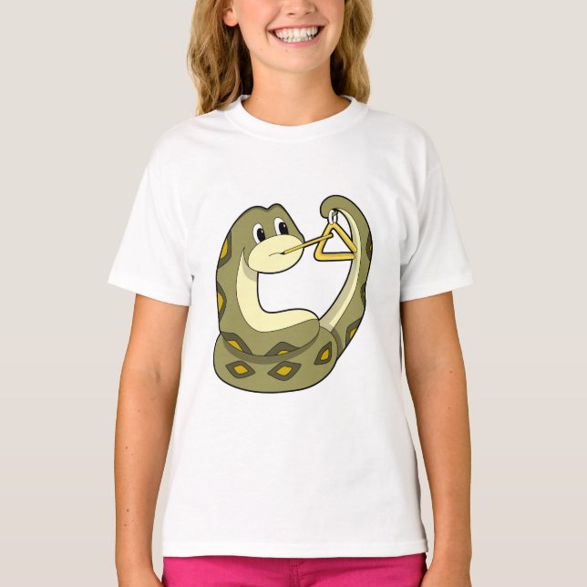 Schlange mit Triangle.PNG T-Shirt (Vorderseite)