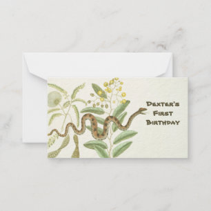 Schlange Mitteilungskarte