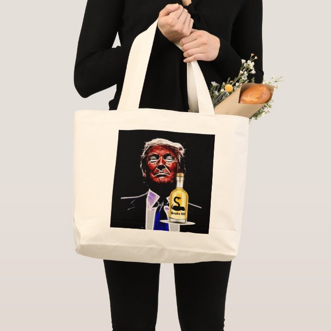 Schlange Ölverkäufer Tote Tag Jumbo Stoffbeutel (Vorderseite (Produkt))