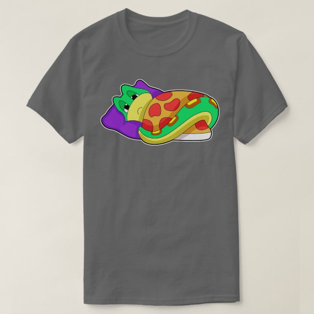 Schlange Pillow Blanket T-Shirt (Design vorne)