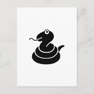 Schlange Postkarte