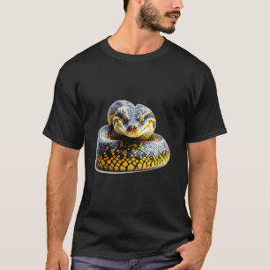 Schlange Python Reptil mächtig hypnotisch dominant T-Shirt