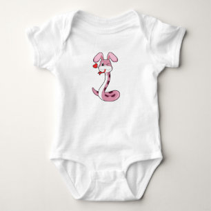 Schlange Rabbit Herz Baby Strampler