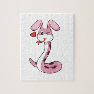 Schlange Rabbit Herz Puzzle