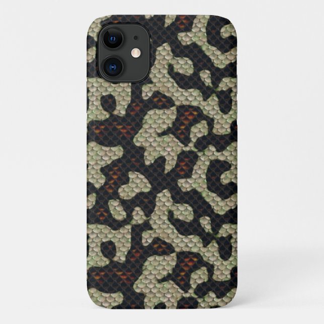 Schlange Reptil wie digitale Textur Print Case-Mate iPhone Hülle (Rückseite)
