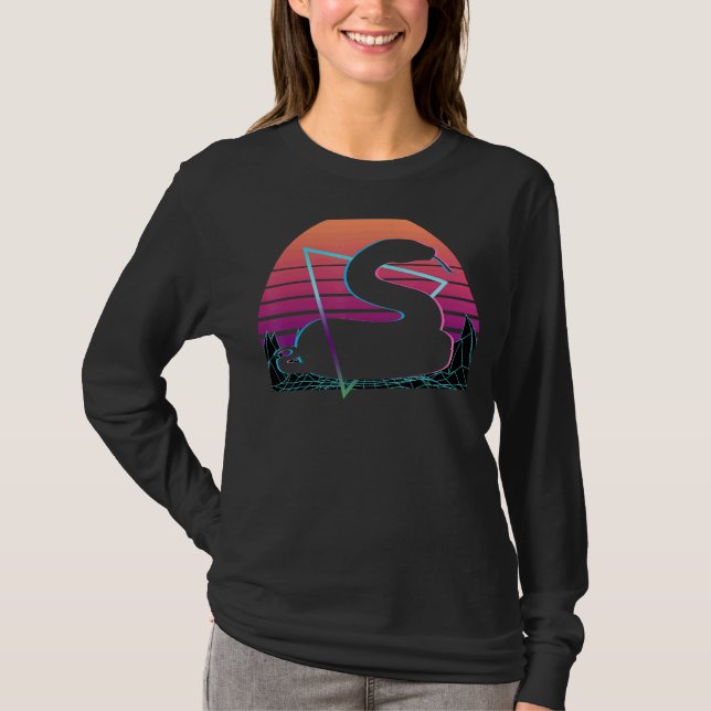 Schlange Retro T-Shirt (Vorderseite)