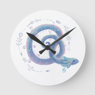Schlange Runde Wanduhr