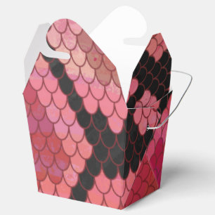 Schlange Schwarz und Rot Print Geschenkschachtel