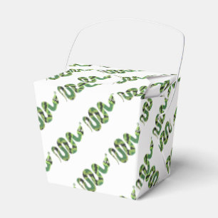 Schlange Silhouette für Schwarz und Grün Geschenkschachtel