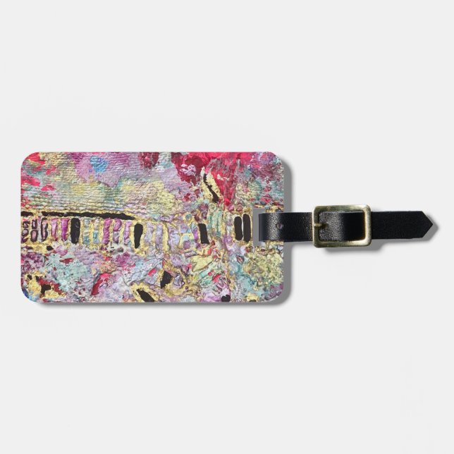 Schlange Skin Gepäck Tag kühl lebhaft farbig Gepäckanhänger (Vorderseite horizontal)