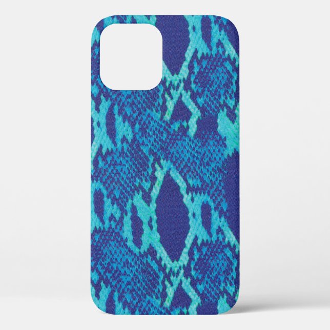 Schlange Skin in Blue Design Case-Mate iPhone Fall Case-Mate iPhone Hülle (Rückseite)