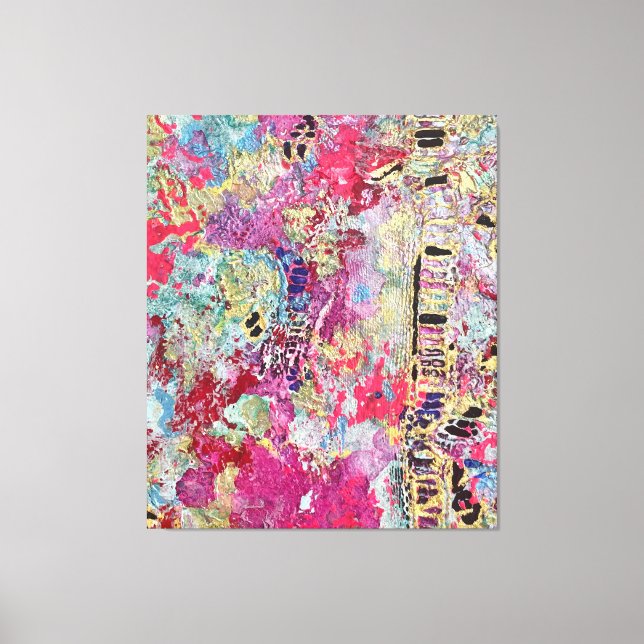 Schlange Skin Muster Wanddekor kühl lebendig Color Leinwanddruck (Vorderseite)