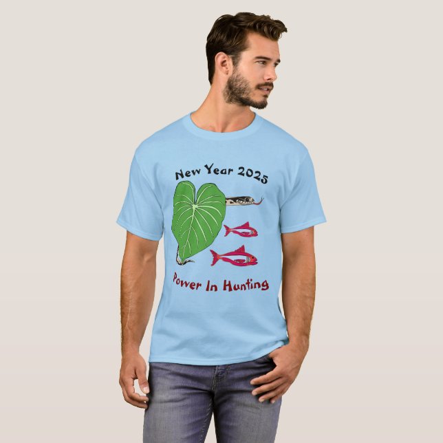Schlange T - Shirt für das neue Jahr 2025 (Vorne ganz)