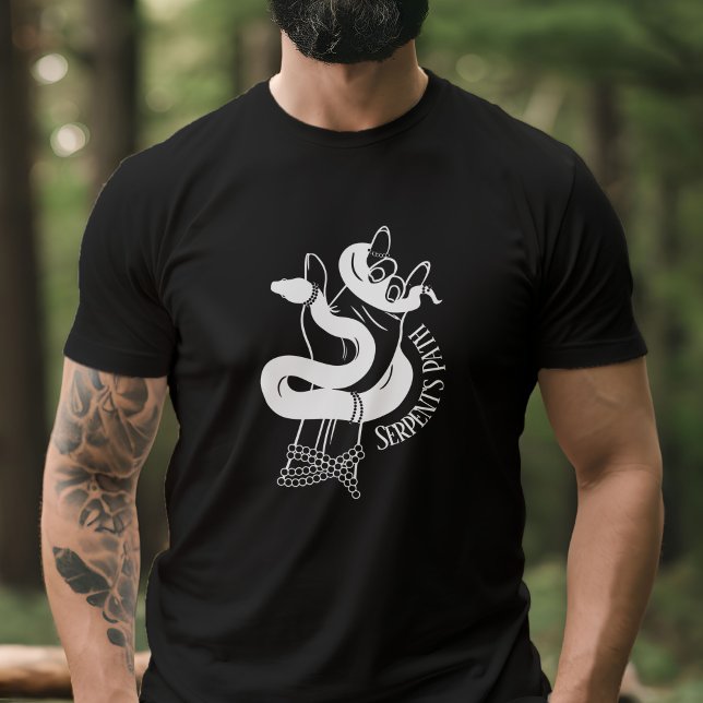 Schlange & Teufelhorn Handschlangen Weg Luciferian T-Shirt (Snake & Devil Horns Hand Serpents Path Luciferian T-Shirt)