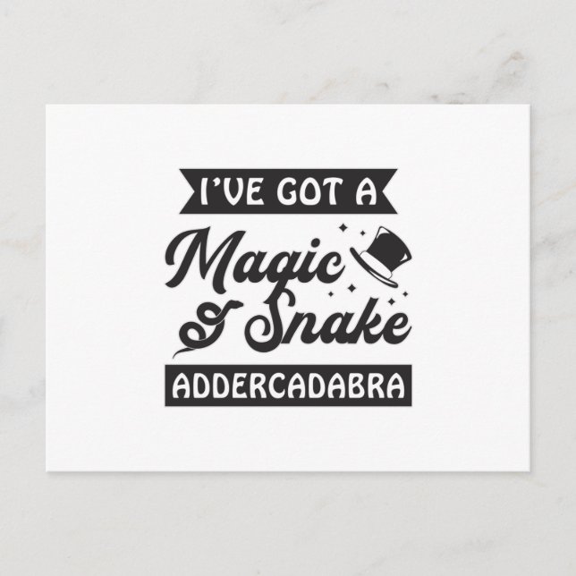 Schlange Tier Lover Reptile Snakers Cobra Haustier Postkarte (Vorderseite)