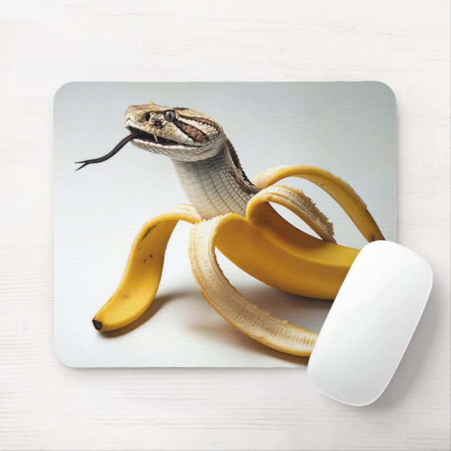 Schlange und Bananenfusion Mousepad (Mit Mouse)