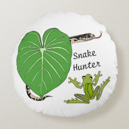 Schlange und Froschwirbel Kissen