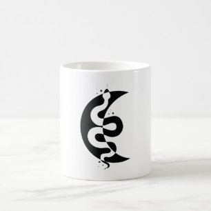 Schlange und Mond Kaffeetasse