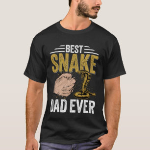 Schlange Vater Reptiles Pet Reptile Eigentümer Gra T-Shirt