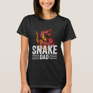 Schlange Vater Reptiles Pet Reptile Eigentümer Gra T-Shirt