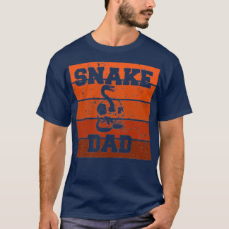 Schlange Vater Schädel mit Reptil T-Shirt