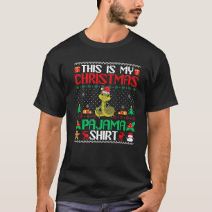 Schlange Weihnachten Weihnachten Weihnachten Pajam T-Shirt