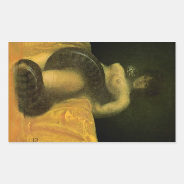 SchlangeGrl Decal (Blatt 4) Rechteckiger Aufkleber (Vorderseite)