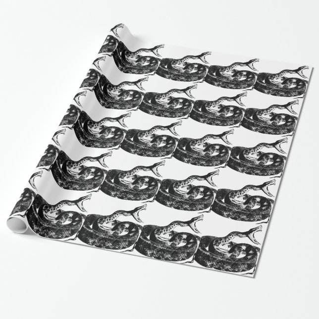 Schlangen-Angriff Geschenkpapier (Ungerollt)