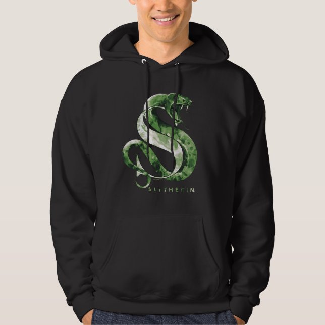 Schlangen-Aquarell Harry Potters | SLYTHERIN™ Hoodie (Vorderseite)