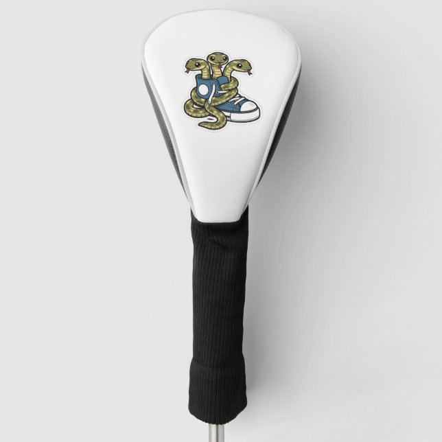 Schlangen auf Schuhen Golf Headcover (Vorderseite)