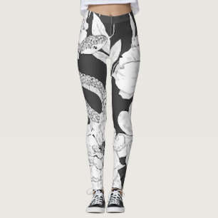 Schlangen Blume Kunstvoll wandern im Valle Verzasc Leggings