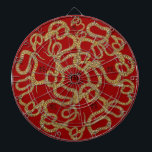 Schlangen! Dartscheibe<br><div class="desc">Erstellt aus einem originalen Stift & Tinte zeichnend zu Ehren des Jahres der Schlange. Die Kalligraphie repräsentiert "Schlange". Die geborenen im Jahr der Schlange sind weise,  geduldig und charmant. Zu den Schlangenjahren zählen 2013,  2001,  1989,  1977,  1965,  1953,  1941 und 1929.</div>