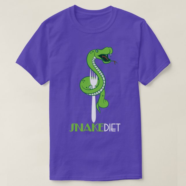 Schlangen Diät Funny Reptile Schlange Outfit T-Shirt (Design vorne)