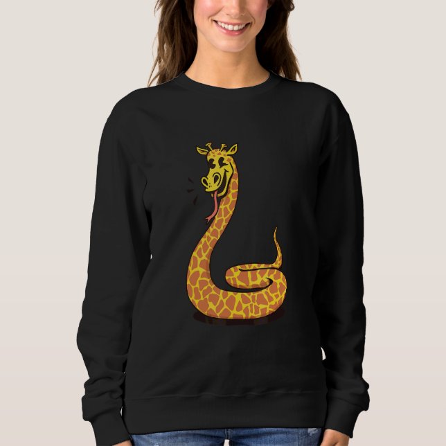 Schlangen-Giraffe   Wilde Tiere Sweatshirt (Vorderseite)