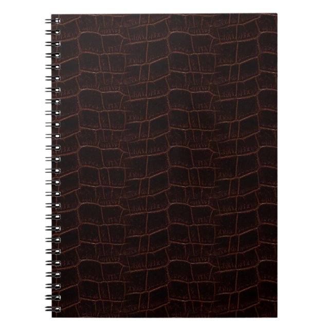 Schlangen-Haut-Leder-Notizbuch 4b - Notizblock (Vorderseite)