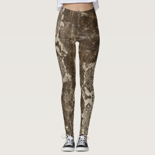 Schlangen-Haut-Tarnungs-Leggings Leggings