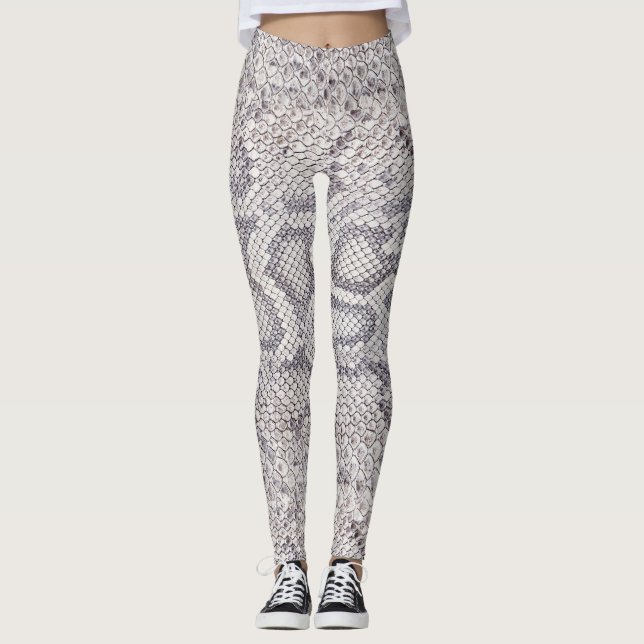 Schlangen-Haut-weibliche Leggings (Vorderseite)