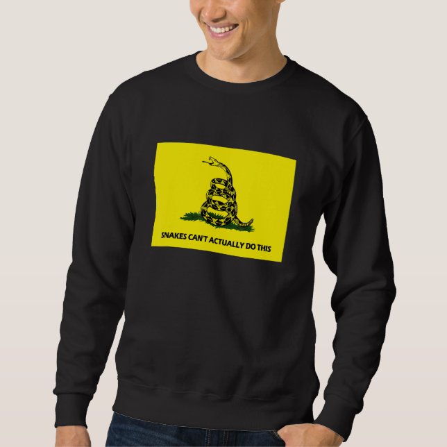 Schlangen können das eigentlich nicht  Zitat 4 Sweatshirt (Vorderseite)
