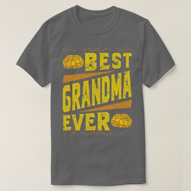Schlangen-Oma Herpetologe Ball Python T-Shirt (Design vorne)