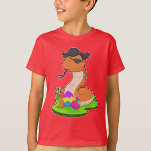 Schlangen-Ostern-Pirat T-Shirt