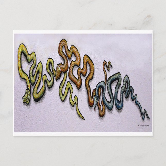 Schlangen Postkarte (Vorderseite)