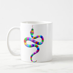 Schlangen-psychedelische Regenbogen-Tasse Tasse