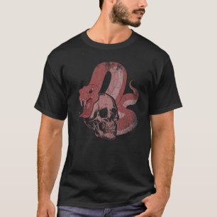 Schlangen-Raubtier-Schädelhütte Tierschlange T-Shirt