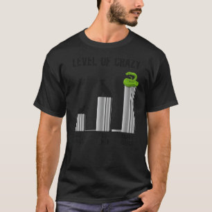 Schlangen Serpent Stufe Der Verrückten Katzenmensc T-Shirt